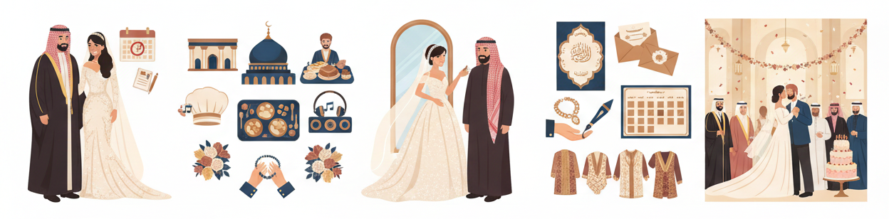 خطوات تنظيم حفل زواج ناجح